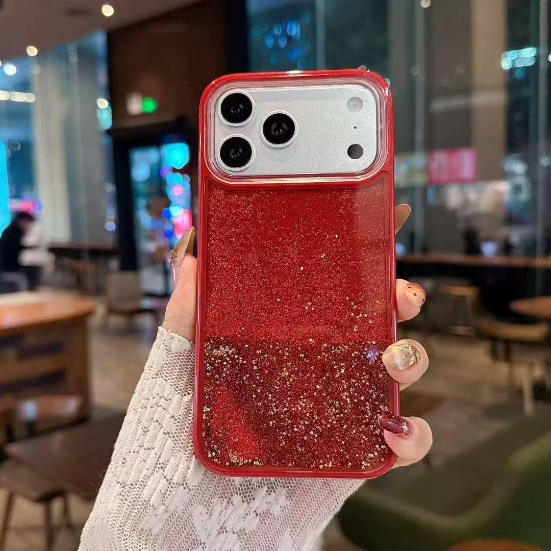 

Trendy Brand Glitter Phone Case: Full Coverage Soft Shell for Apple 17 Pro Max, 16 Pro Max, 15/14/13 - Drop-Proof Jacket 17 Pro
