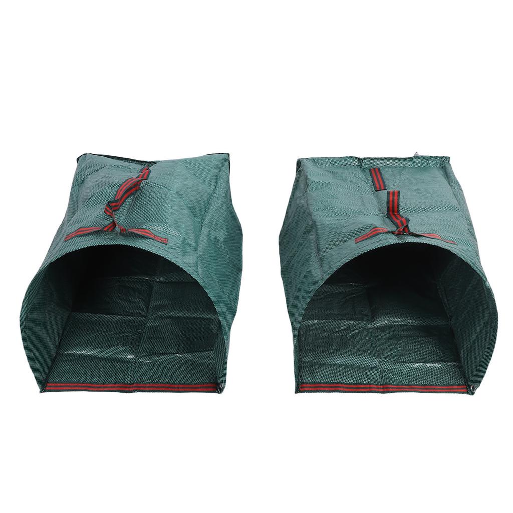 Yard Waste Bag 200L Large Capacity Semicircle Shape Dustpan Type Rain Proof Multifunctional Leaf Collector Bag with