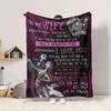 1Pc Love Eternal Nightmare Theme Blanket Soft And Comfortable Casual Warm Camping Travel Christmas Halloween Xmas Gift M924543