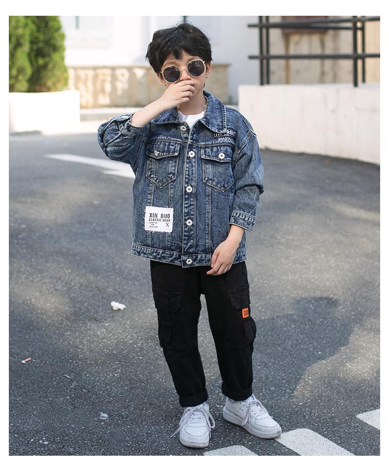Boys' Denim Jacket - Stylish Spring & Autumn 2025 Fashion for Mid To Large Kids