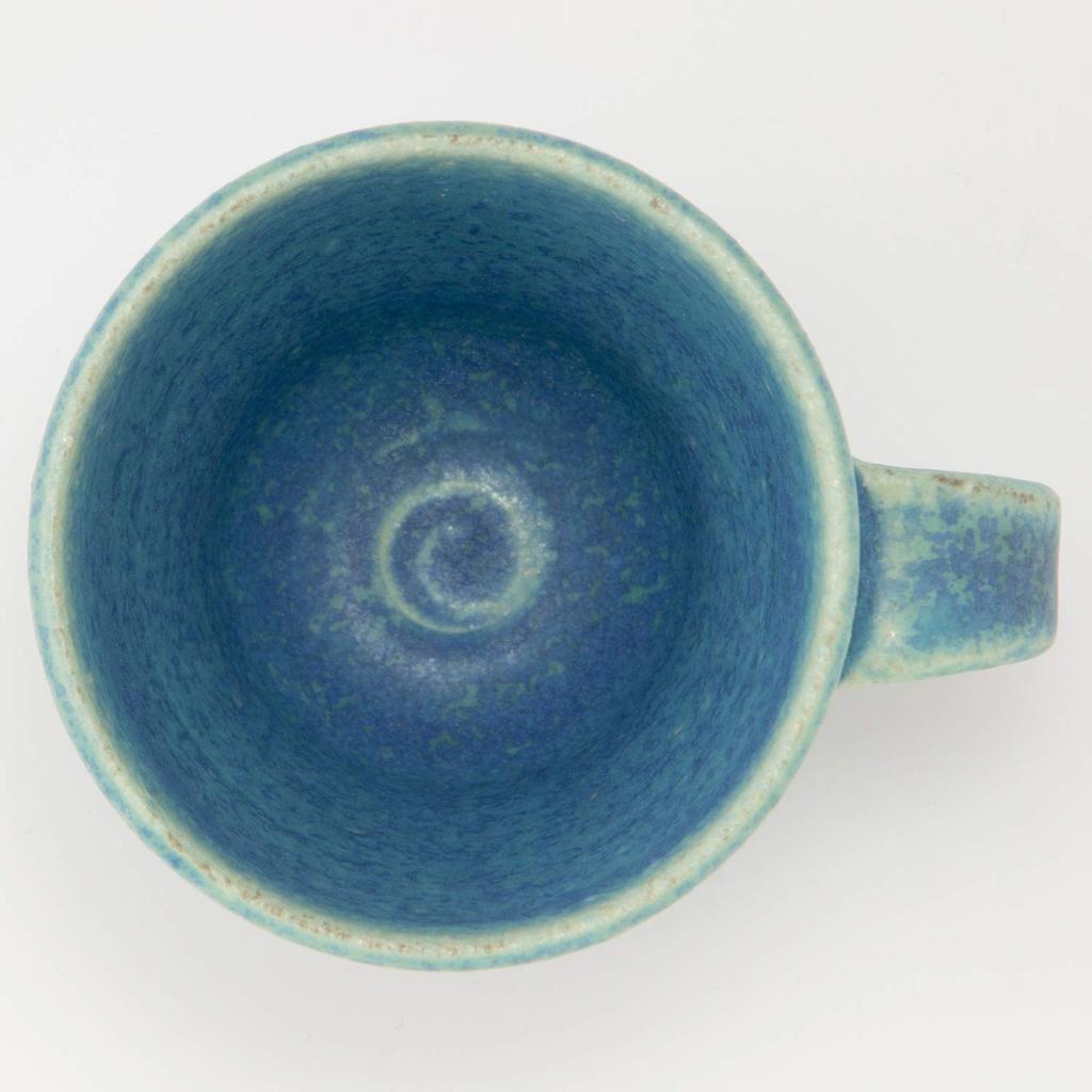 Marui Seito Shigaraki Ware Hechimon Espresso Blue Approximately 80ml Made In Cup/Mug, Glaze, Capacity, Ceramic, Japan, MR-3-3260