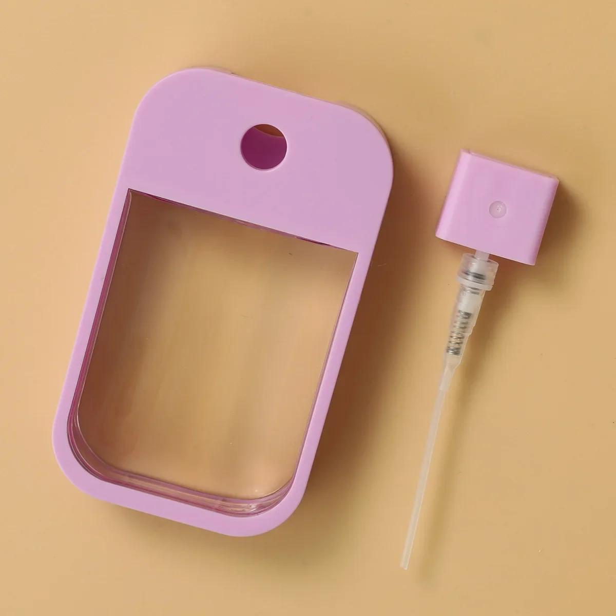 

Новинка, 45 мл, 6 цветов, портативное многоразовое дезинфицирующее средство для рук, бутылки со спиртом, мини-распылитель для карточек, дорожный разлив косметики, пресс