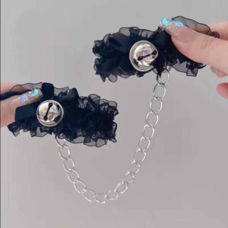 Sexy Lace Bell Wristband Anklet Chastity Anklet Leg Chain Pure Lust Handcuff Leg Chain