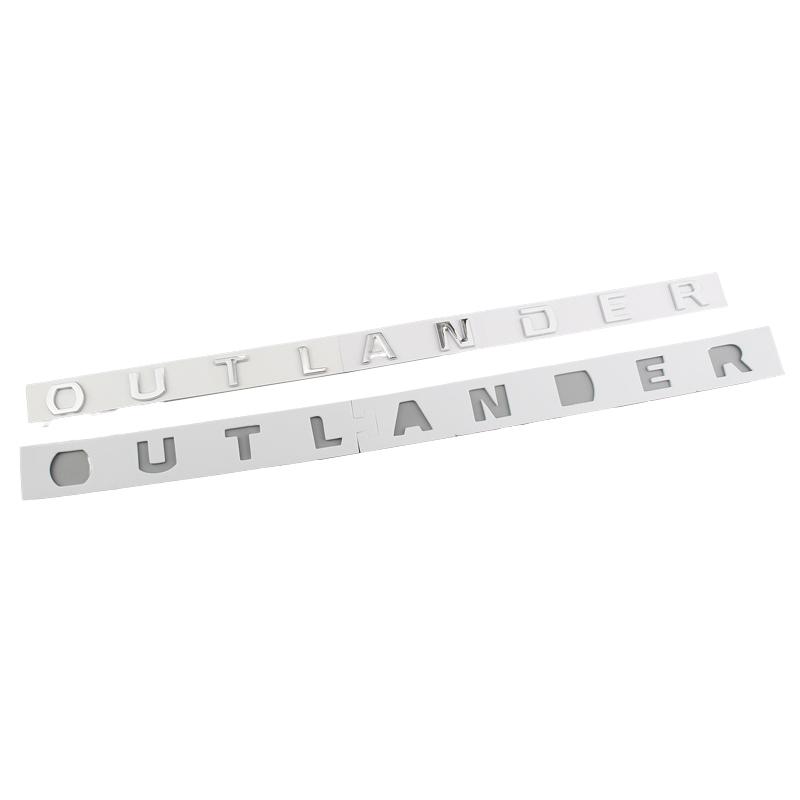 Car Front Head Hood ABS Letters Logo Words Decals Sticker For Mitsubishi OUTLANDER 2013-2019 Emblem Badge Styling Accessories