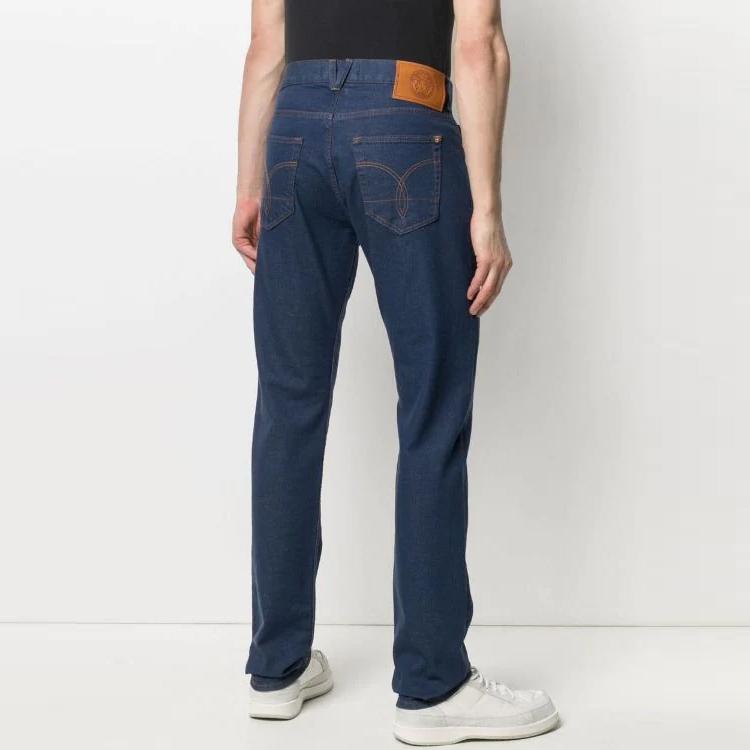 Versace Jeans Men's Blue Moderate Straight Fit Pants A864521-F00654-1D100