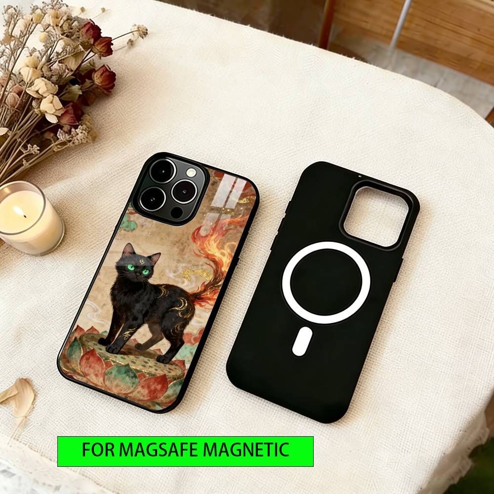 Civet cat Phone Case For iPhone17,16,15,14,13,12,11 Plus,Pro Magnetic with Magsafe Wireless Charging