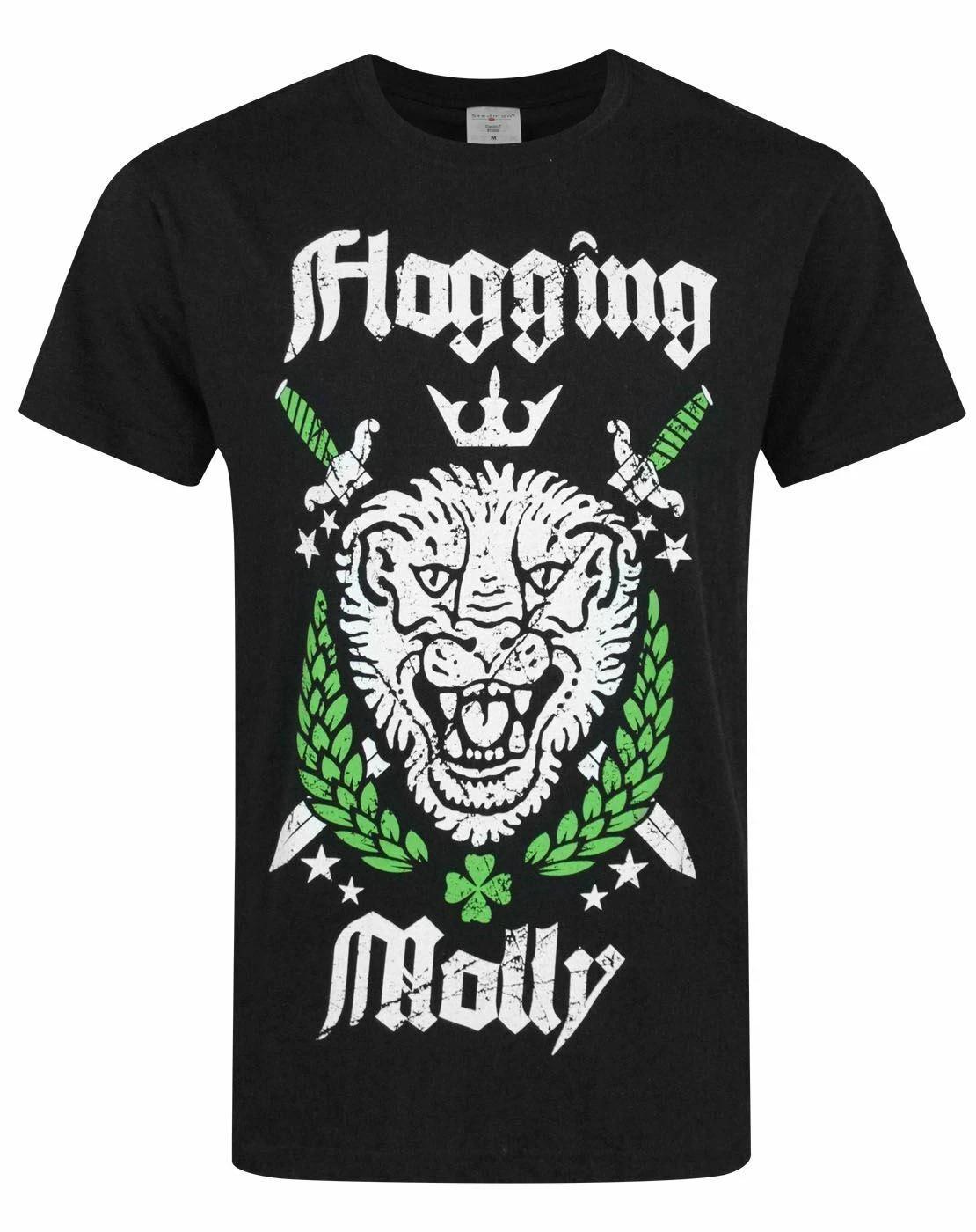 Flogging Molly Lion Graphic Mens Small Short Sleeved 100% Cotton T-shirt Mens Tees Top 2XL