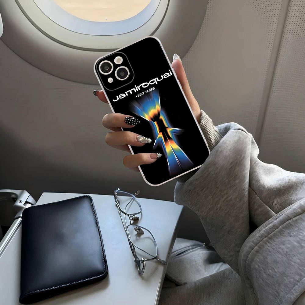 Rock Band J-jamiroquais For IPhone 11 12 13 14 15 16 17 Pro Max Plus Air Transparent Clear Shockproof Case