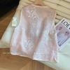 Pink embroidered jacquard organza vest vest women's summer temperament gentle top 2025 new