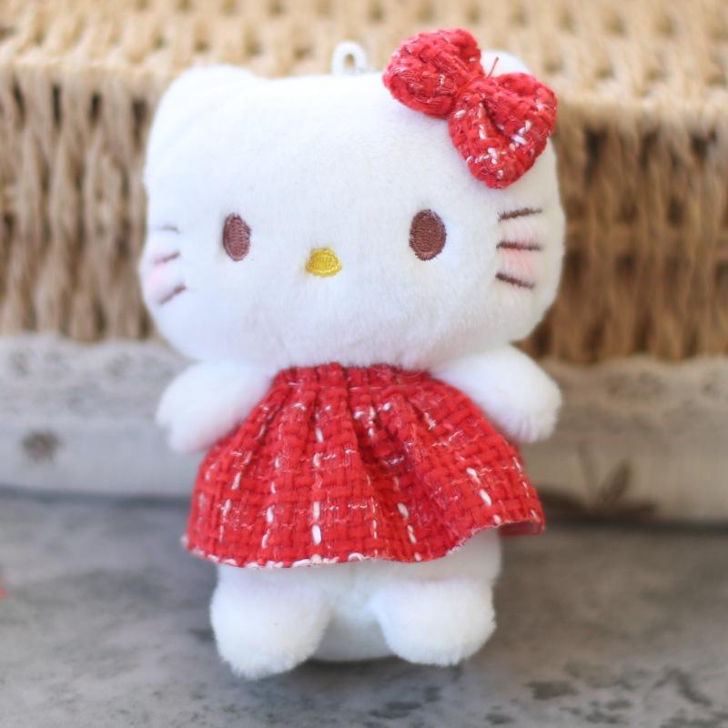 

Милая плюшевая игрушка-брелок Котенок Мультяшный стиль Кукла-кошка Брелок для сумки Мягкая и пушистая 12 см StyleA