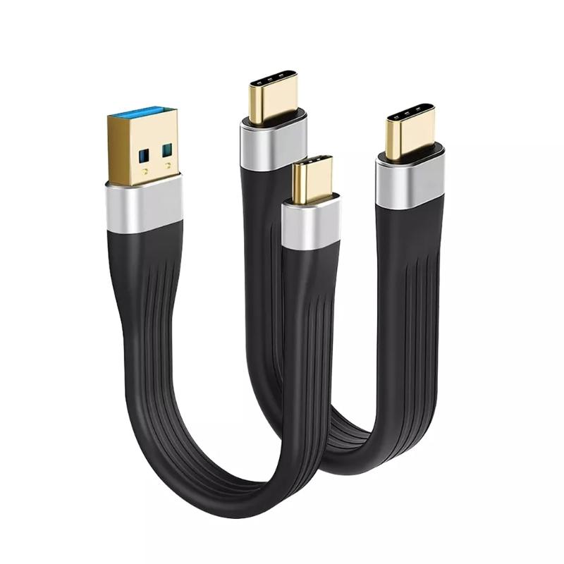 Type C To Type-C/USB A Data Sync Cord Cable 3A Fast Charging Cable Wire for Type-c Powered Tablets Laptops & Cameras