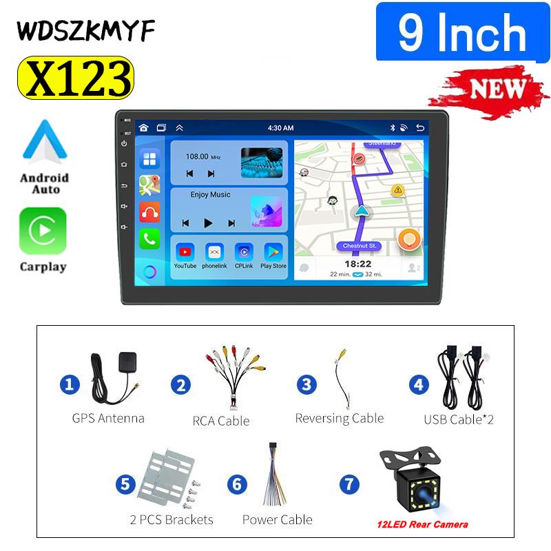 7"/9"/10" Android 13 Car Radio Androidauto Carplay WIFI GPS Car Audio Automotive Multimedia Player For Hyundai Nissan Toyota Kia