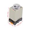 Delay ON Time Relay, 0-10 Seconds   Knob Control Timer Relay with Base for Industrial Automation and Electrical Control
