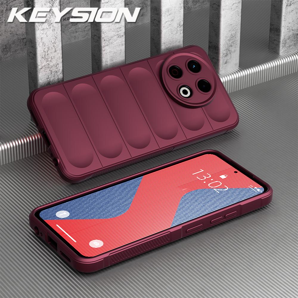 KEYSION Shockproof Matte Phone Case for TECNO Spark 30 Pro 4G Anti-skid Soft Silicone Phone Back Cover for Tecno Spark 20 Pro 4G