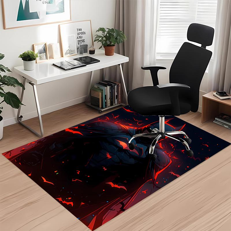 Batman Printed Carpet, for Office Chair Living Room Bedroom Kitchen Room Decor Gifts.