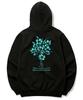 Flower Bundle Graphic Hoodie - Black