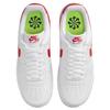 Nike Air Force 1 Low top Skateboard Shoes Women's White Red DV3808-105