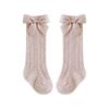 Class A Thin Mesh Summer Children's Mid-Calf Socks with Bow for Girls