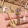Multiple DIY Alloy Jewelry Accessories, Household Tools Pendants, Shovels, Axes, Wrenches, Teapot Pendants