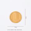 Round Walnut Wood Coaster Durable Stand Mug Tea Coffee Cup Pad Heat Resistant Beech Wood Coaster Table Tableware Decor