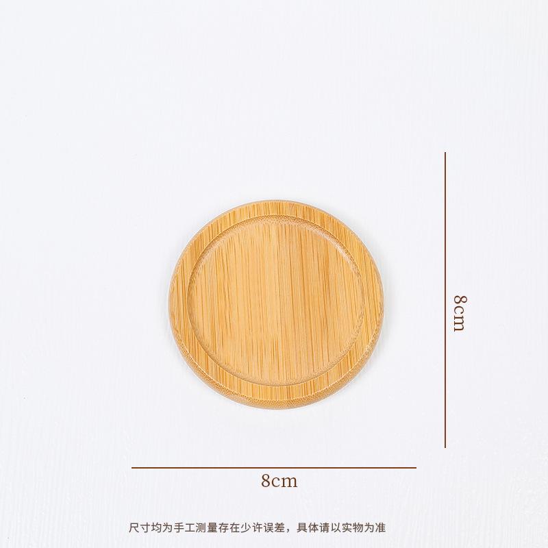 Round Walnut Wood Coaster Durable Stand Mug Tea Coffee Cup Pad Heat Resistant Beech Wood Coaster Table Tableware Decor