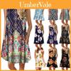 Women's Summer Boho Floral Tank Dress With Comfortable Loose Fit For Casual Beach Outings