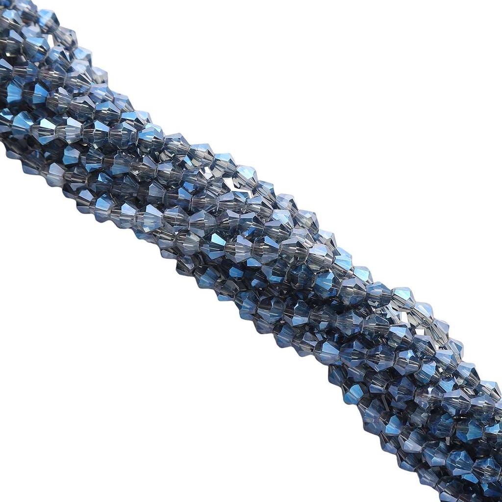 Perle di cristallo, perle di vetro bicono, per perline gioielli fai da te