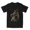 Crazy German Shepherd Dog T-Shirt Men Women's Round Collar Cotton Short Sleeve Tees Birthday Gift Clothes