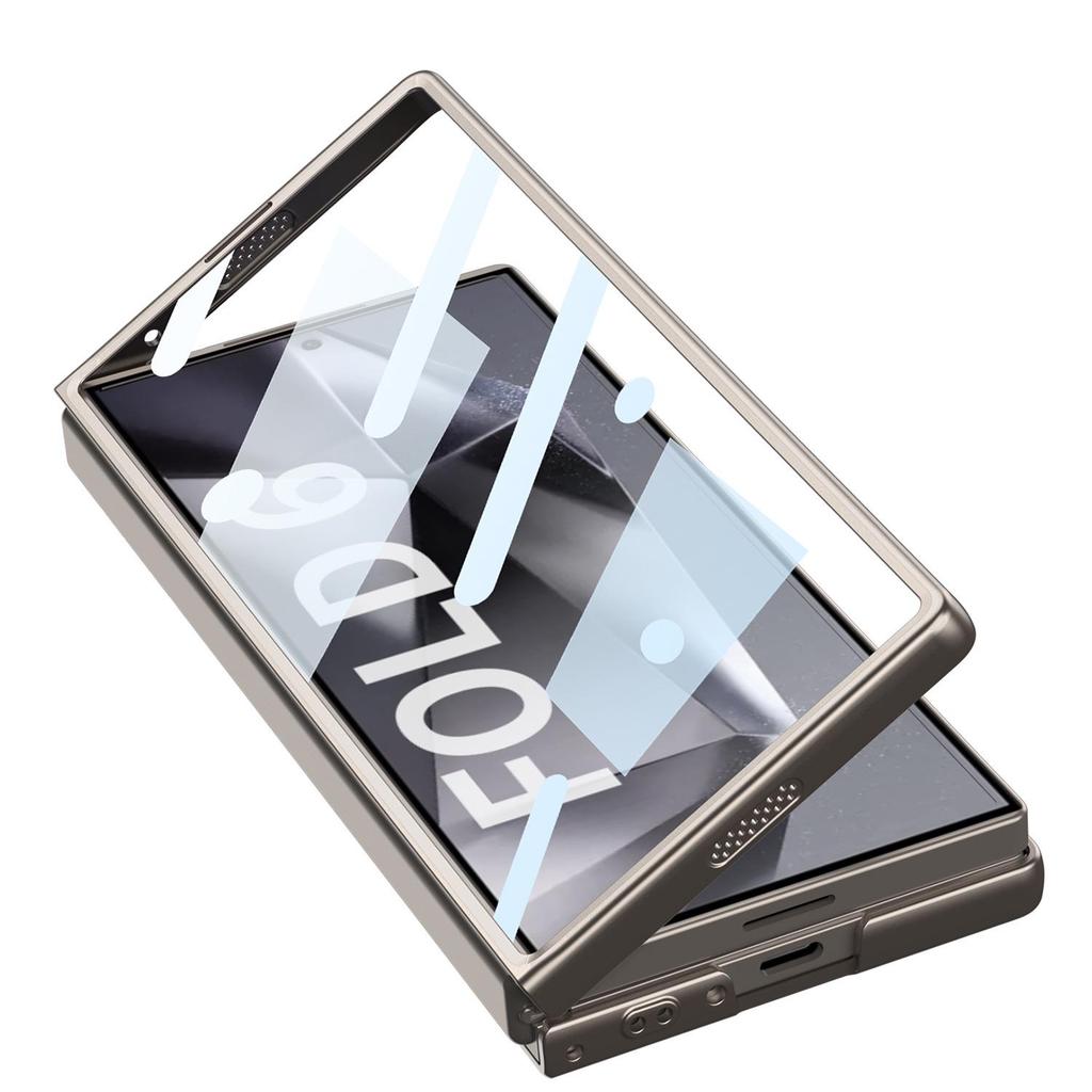 Samsung Z Fold6 Frosted Protective Case with Integrated Screen Guard