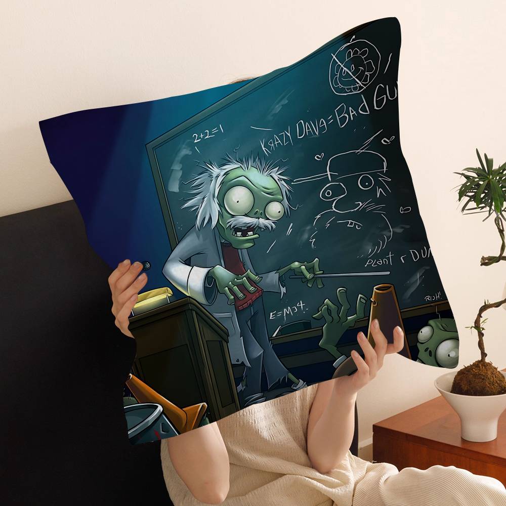 Game Plants Vs Z-Zombies 45*45Cm Cushion Cover Pillow Cover Decor Pillowcase Home Pillowcase For Couch Pillow