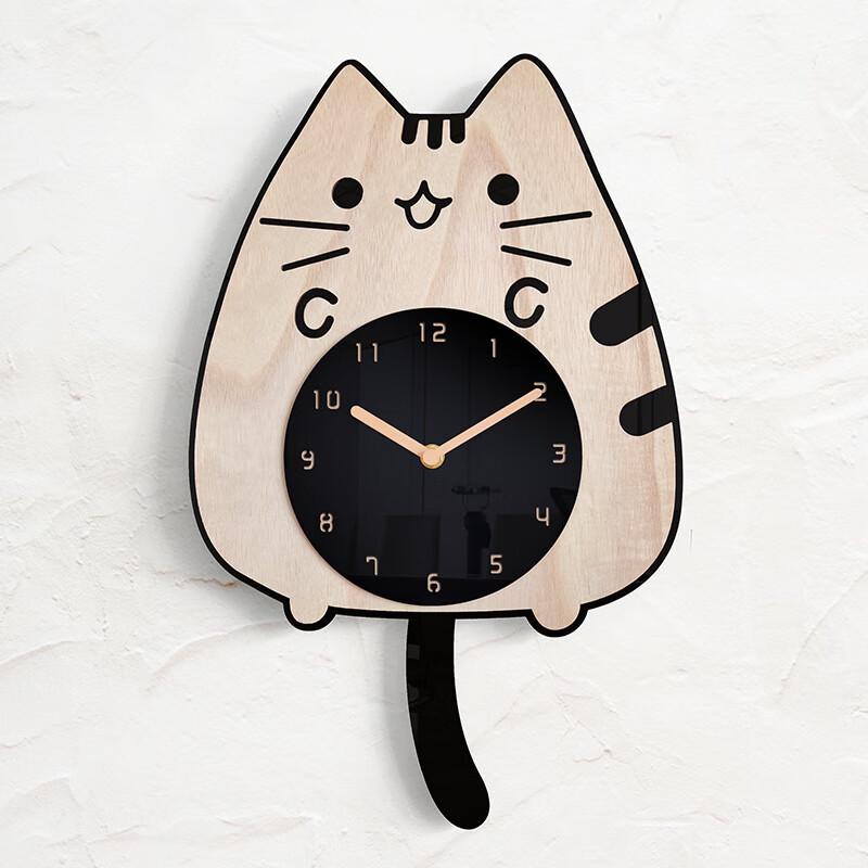 Oujiewang Wooden Cartoon Decorative Wall Clock