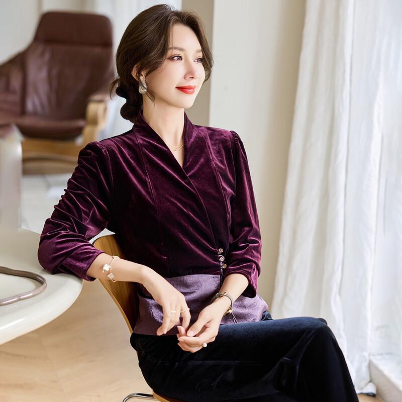 

Elegant Women s Long-Sleeve T-Shirt 3XL