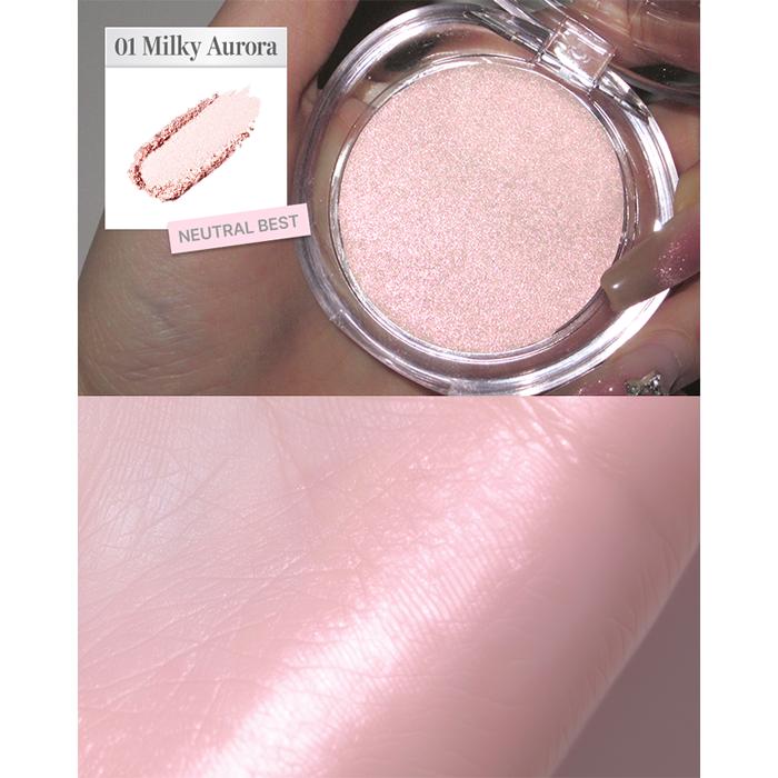 [Limited] Glint Highlighter EX (FREE mini brush set) [01 Milky Aurora]+Free brush