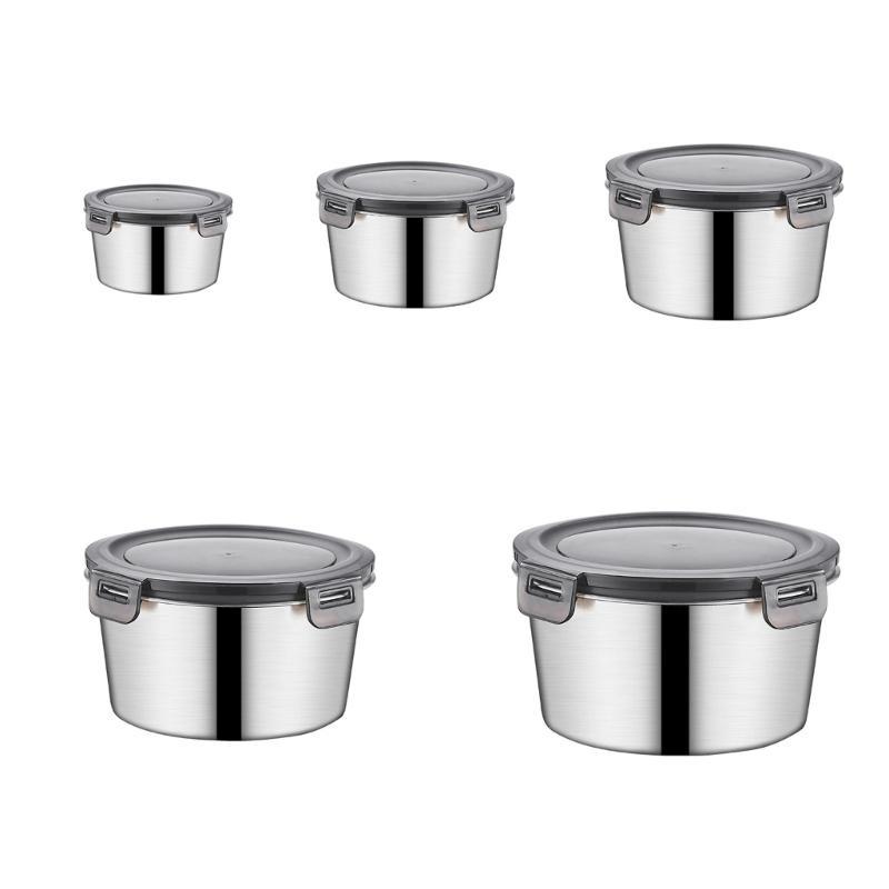 652F Multipurpose 316 Stainless Steel Preserver Lunch Box with Lid Household Sealed Preservation Box Meal Container