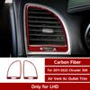 Für 2011-2022 Chrysler 300 Autozubehör Luftausströmerabdeckung AC-Auslassverkleidung Aufkleber Kohlefaser-Interieur