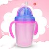 Baby Cup Bottle Straw Water Feeding Portable Handle Training Drinker Accessories (Pink)