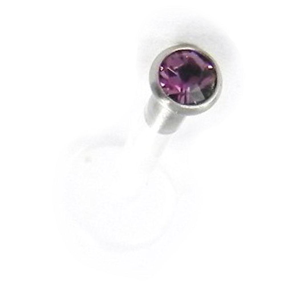 Les Trésors De Lily [H9447] - Labret 'Mouche' violet