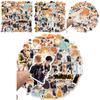 Anime Haikyuu!! 52-piece Sticker Set With Waterproof Multi-color Decals For Laptops And Bikes