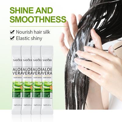Máscara Capilar Aloe Vera 10g Suavizante Melhora o Frizz Portátil