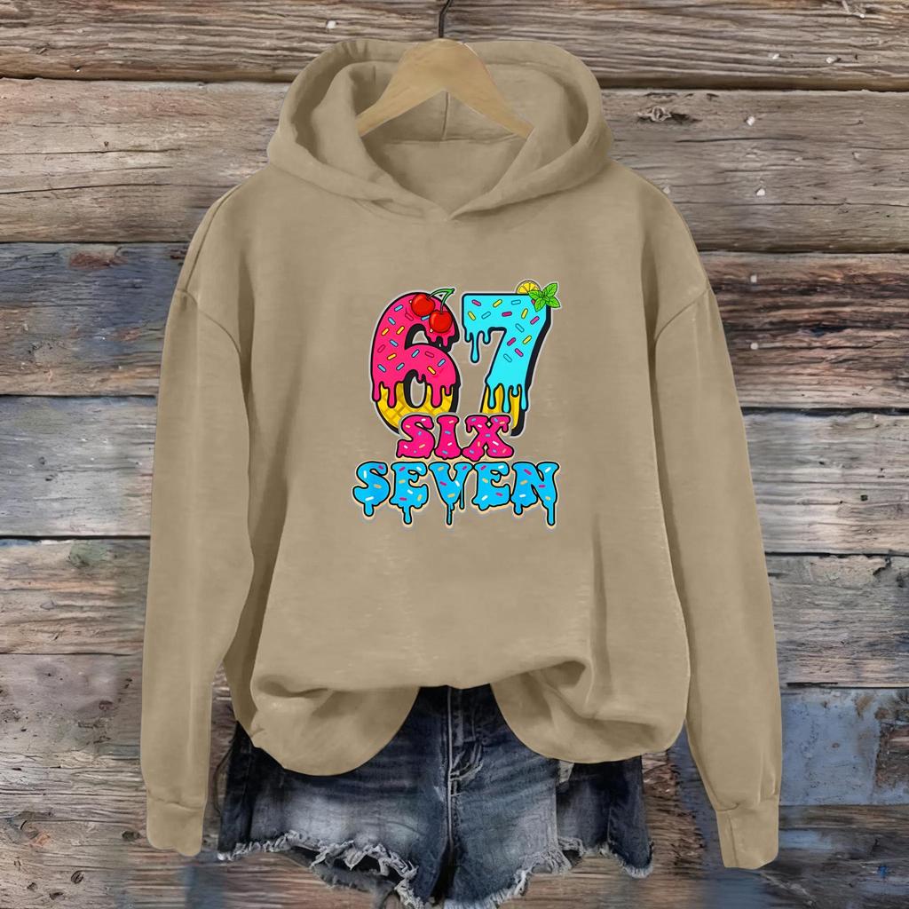 Women's Fashion Daily Versatile Casual Sweatshirts Long Sleeve Hooded Top Sweatshirts