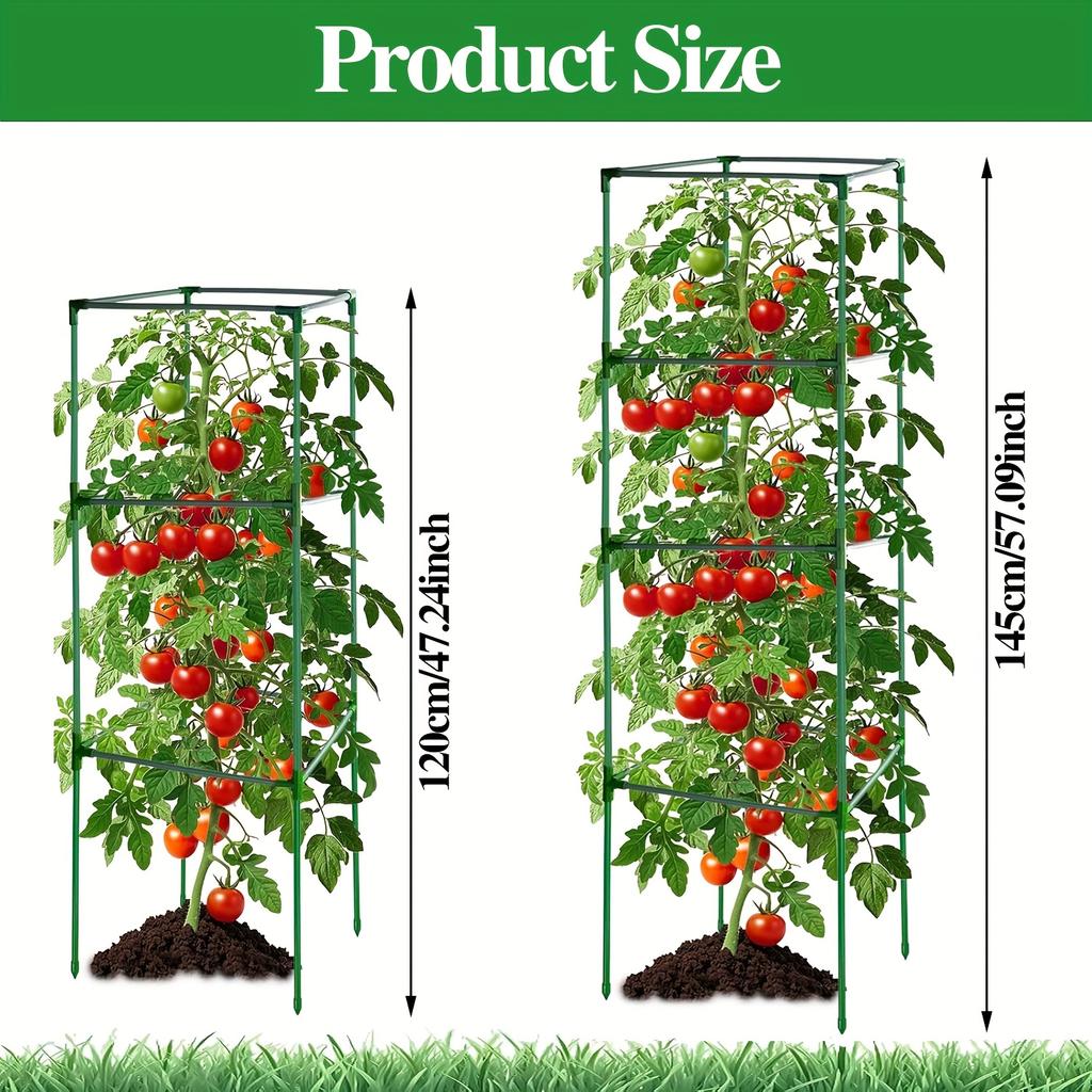 Plant Climbing Trellis for Tomatoes, Cucumbers, Beans - Durable Green Garden Support, Easy Assembly
