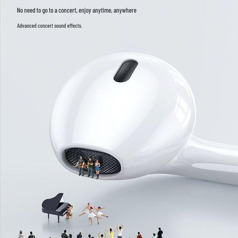 Apple Wired Lightning Earphones: No Bluetooth needed, plug and play, flat-head design.