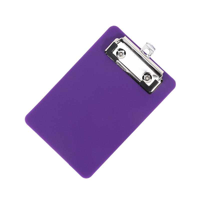 A7 Frosted Color Transparent Mini Clipboard with Clip for Sticky Notes Portable Writing Board Document Holder Small Bill Organizer