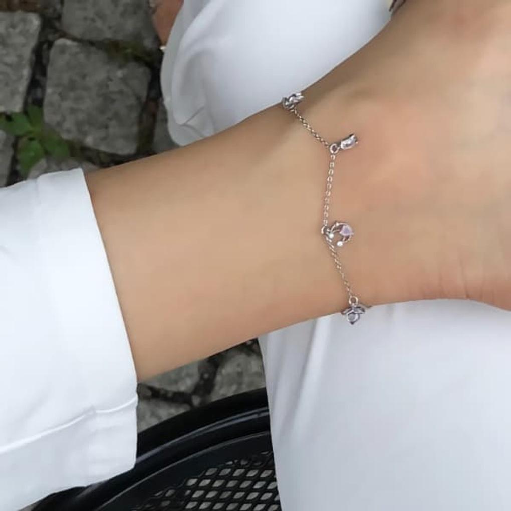 

Women s Daily Space Travel Anklet Bracelet Pendant pink gold