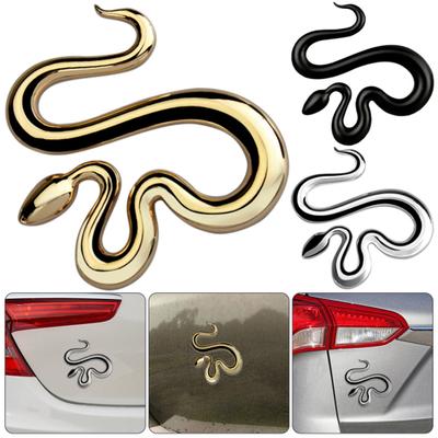 Decorazione dell'emblema delle decalcomanie per auto dello styling automatico della forma del distintivo dell'autoadesivo del serpente in lega di zinco