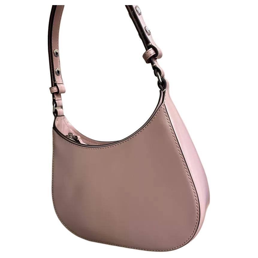 Tory Burch Emerson Logo Zip Closure Patent Leather Handbag Women Handbags Clay-Pink 147940-667