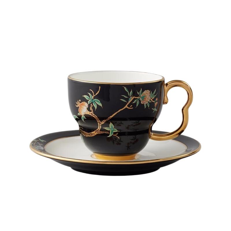 

Auratic Pomegranate Garden Coffee Cup & Saucer Set