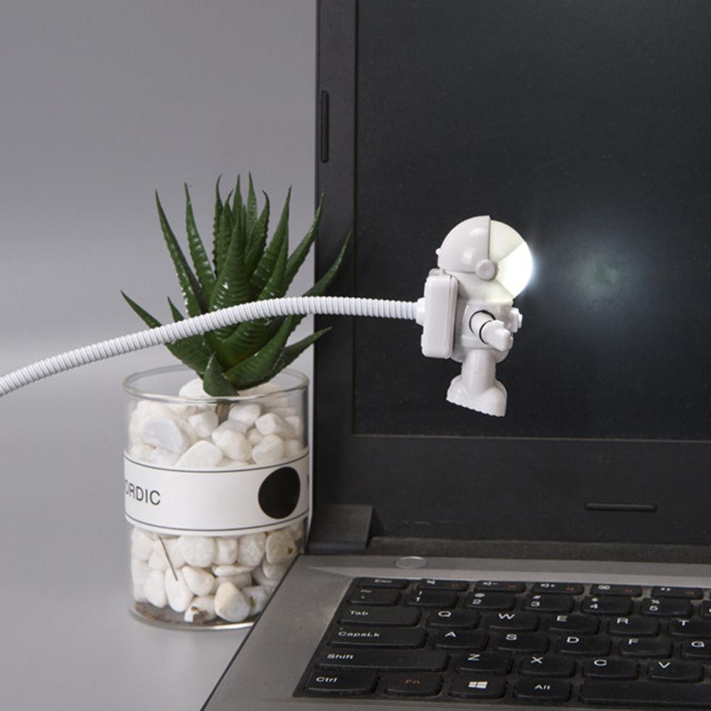 Mini Astronaut Nachtlicht Kreative LED Leselampe Flexible USB-Röhre Spaceman für Laptop PC Tastatur Notebook Tisch Schreibtischleuchte