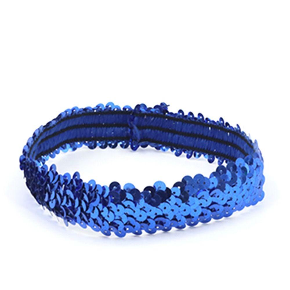 Glänzende Schleife Pailletten Stirnband Kopfschmuck Elastische Haarschleife Party Geschenk Glitzer Haarband