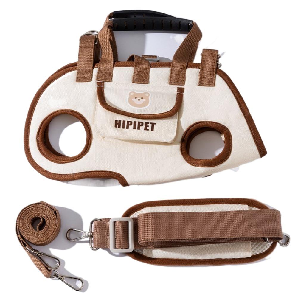 JOYBLISS Pet Dog Diagonal Cross Handbag Cravel Bag with Harnesses Clip Adjustable Shoulder Handheld for Hiking Daily Use